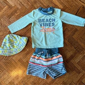 9 month swimsuit + hat